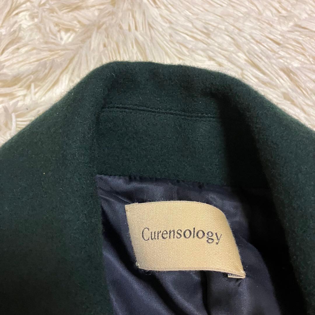 未使用　カレンソロジー　メルトン　コクーン　ピーコート　グリーン