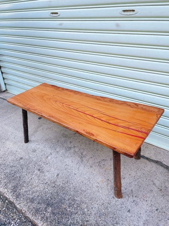 天然欅レジン/エポキシベンチテレビ台/コーヒーテーブル/リバーテーブル/ベンチ