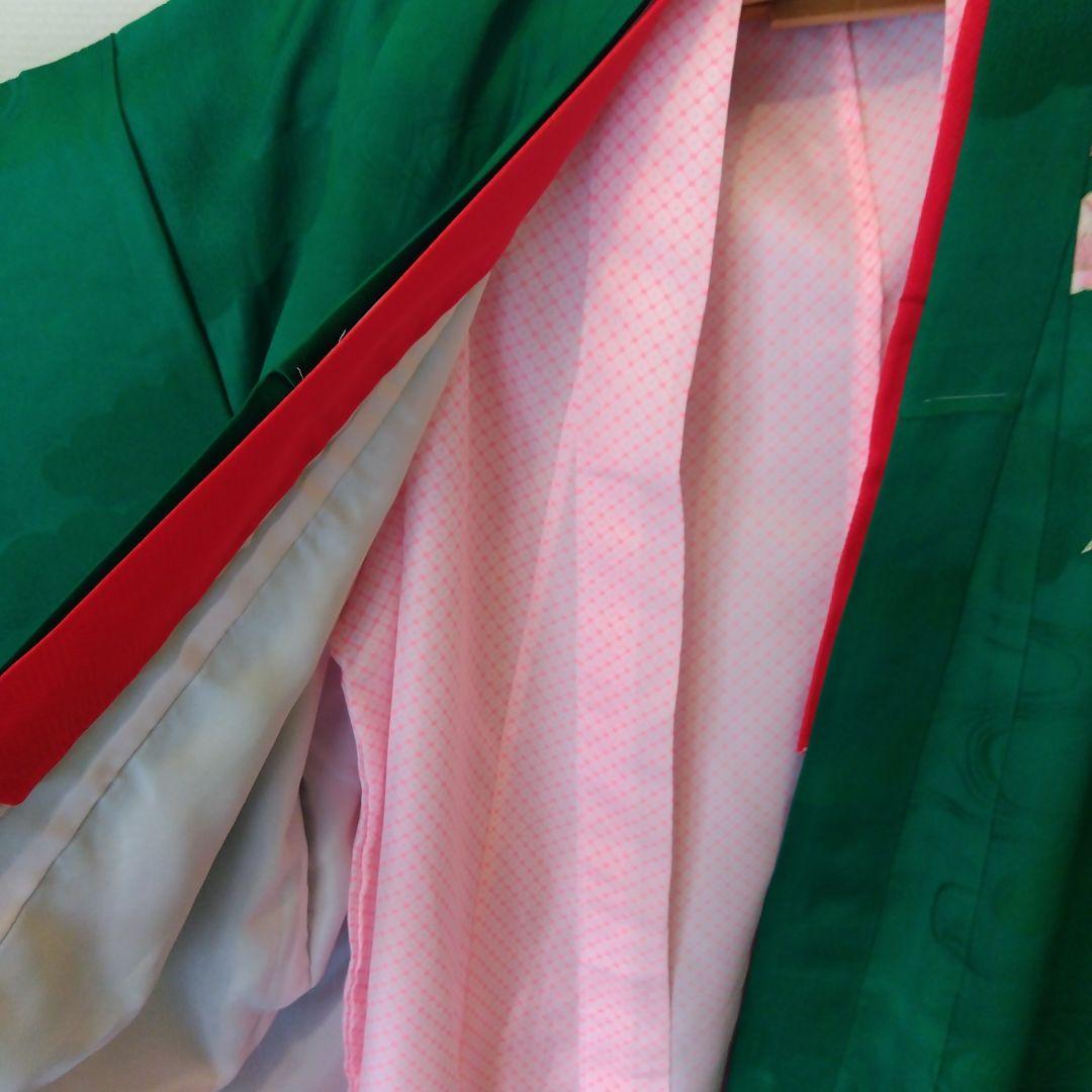 華小袖　松美　七五三振袖　絵羽四つ身　正絹　長襦袢付き