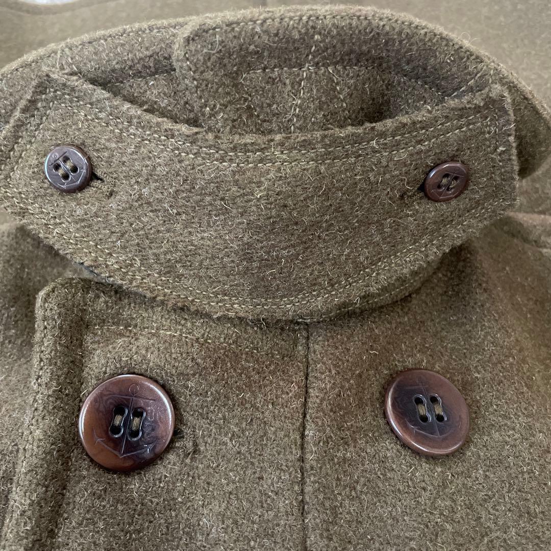 美品 RRL ダブルアールエル ウール ピーコート M カーキ 替えボタン付