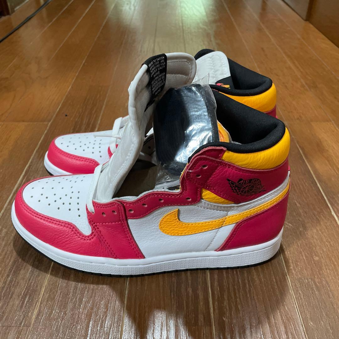 シューズ(男性用) NIKE AIR JORDAN 1 HIGH OG FUSION RED