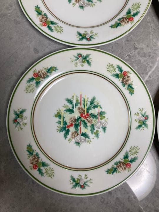 希少！ノリタケ　クリスマス　プレート皿　HOLLY 2228 6枚