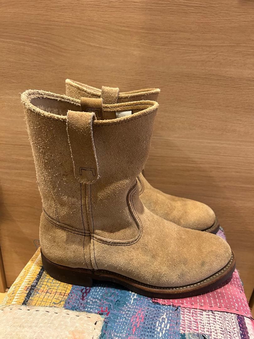 羽タグ　RED WING レッドウィング　スエード　ペコスブーツ　6E