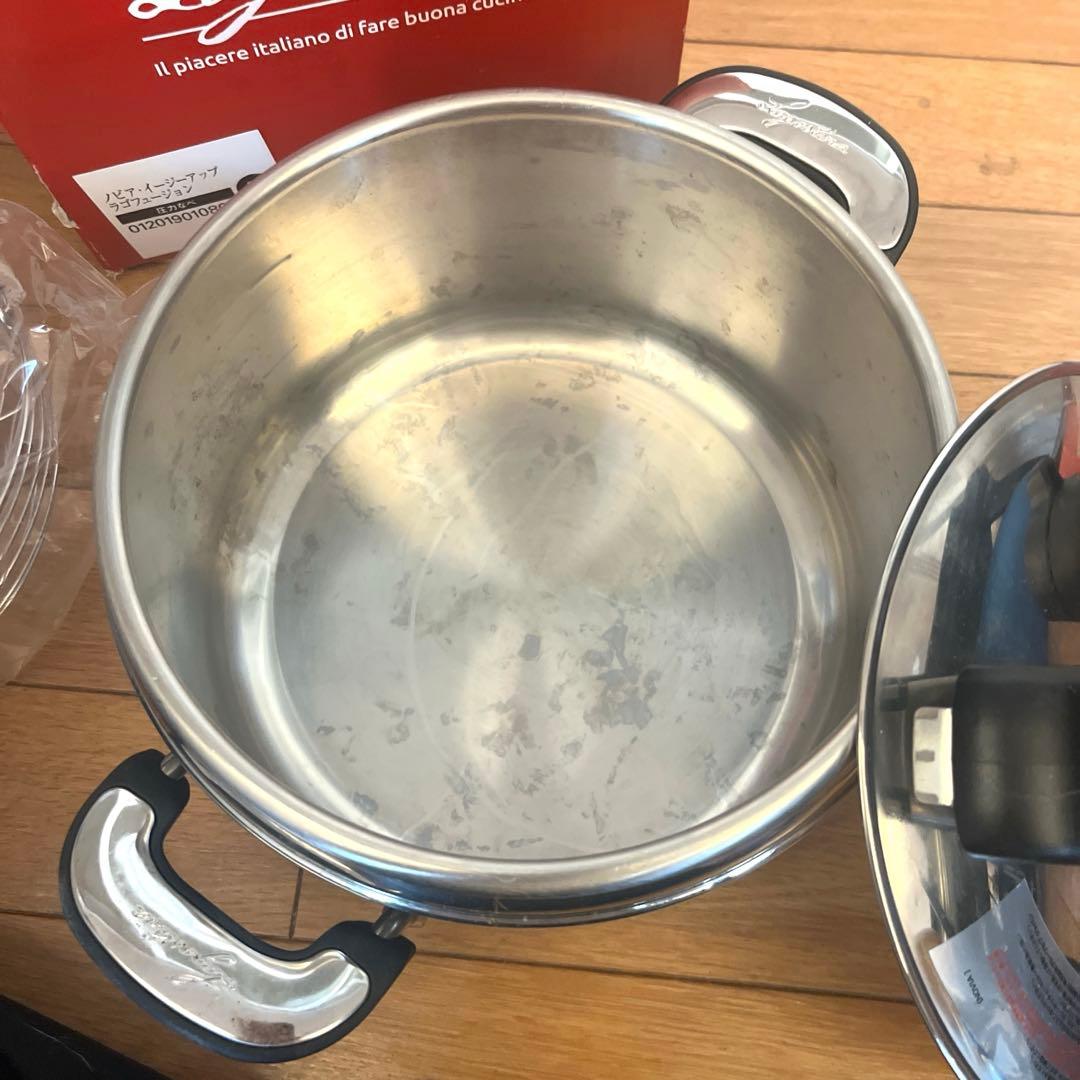 【1回のみ使用】ラゴスティーナNOVIA5リットル圧力鍋イタリア製