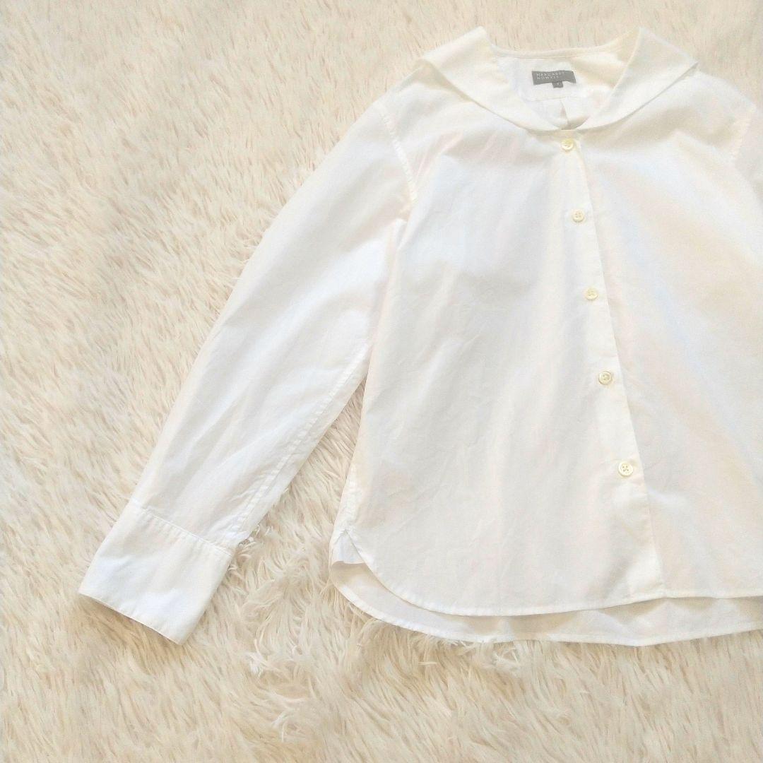 マーガレットハウエル ブラウス セーラーカラー 日本製 M