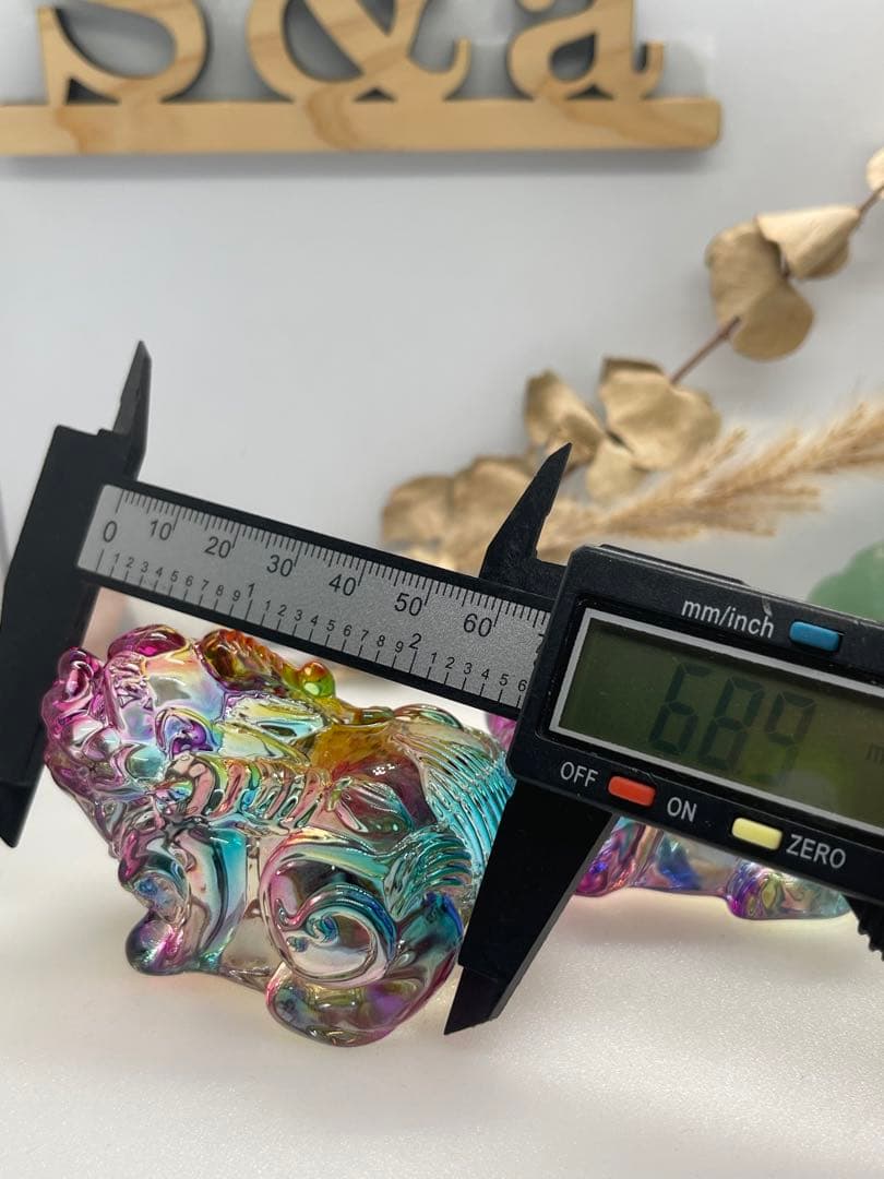 ひろみ様7【1926】貔貅セット 瑠璃  ガラス