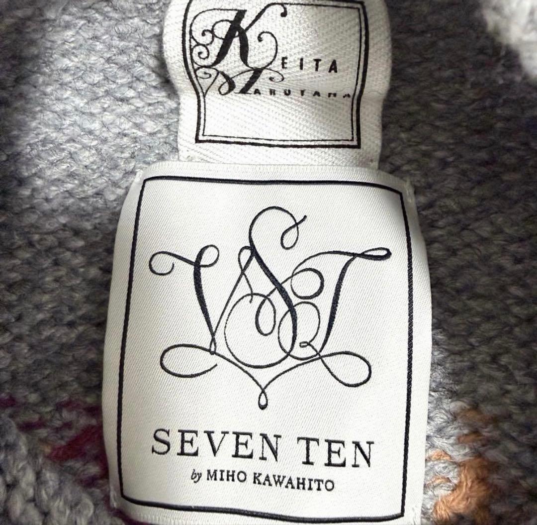 【美品】完売品✨️セブンテン フラワー 刺繍 ニット カーディガン ケイタマルヤマ