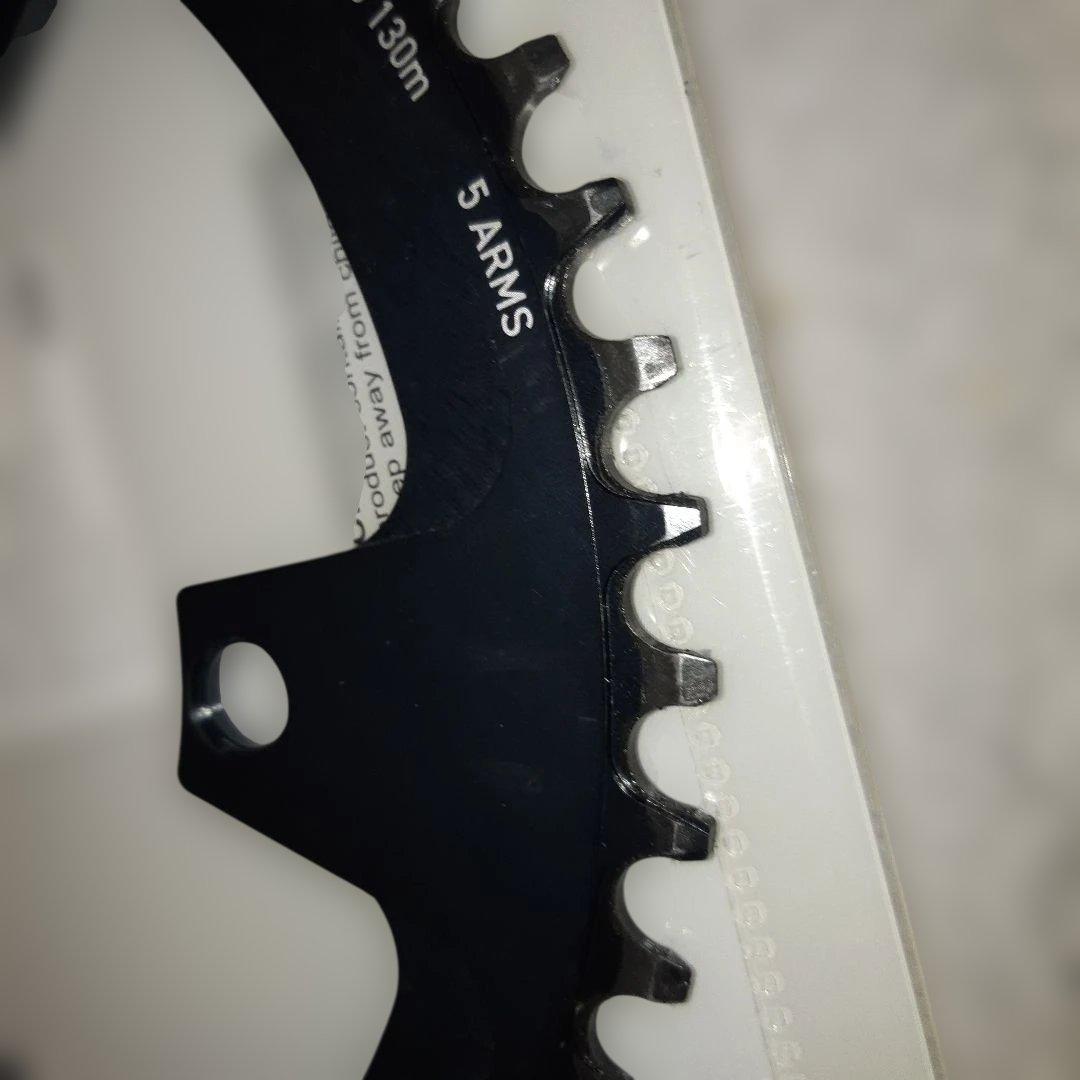 【美品】メローズユナイテッドピースキーパー チェーンリング54Tピューターグレイ