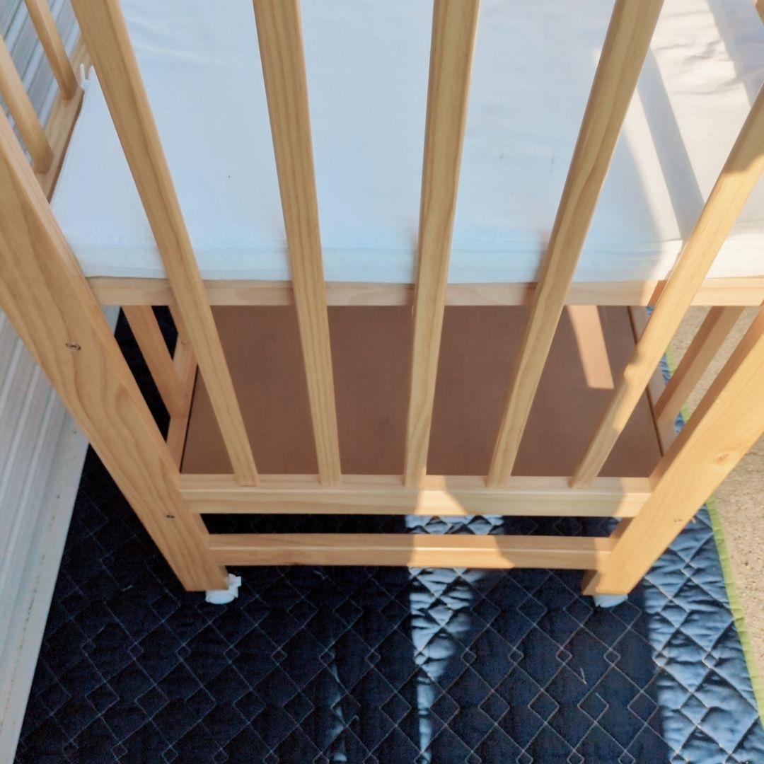 カトージ　ベビーベッド　 ハイポジションミニベッド　アーチ