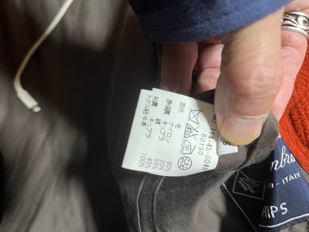 SHIPS ダッフルコート オレンジ