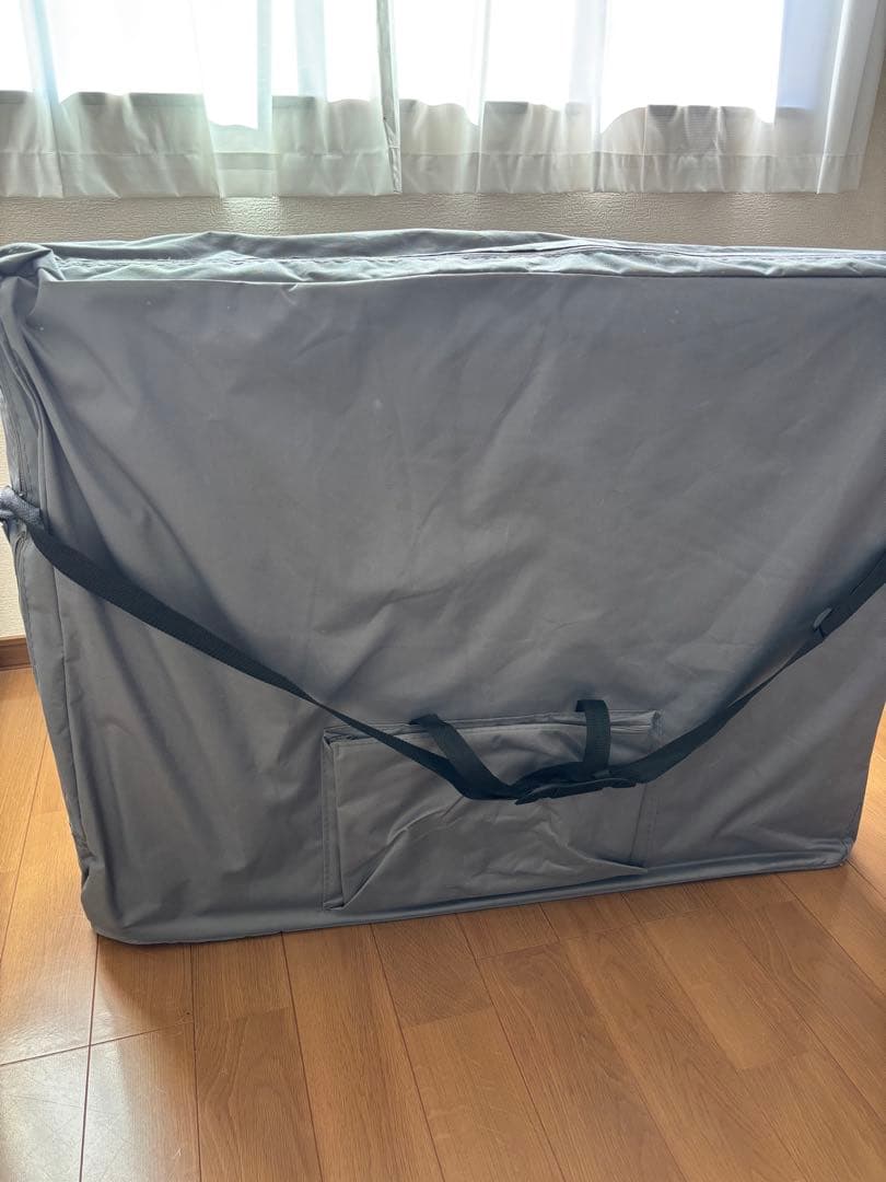 折りたたみ マッサージベッド V-004 木製 有孔 ダークブルー