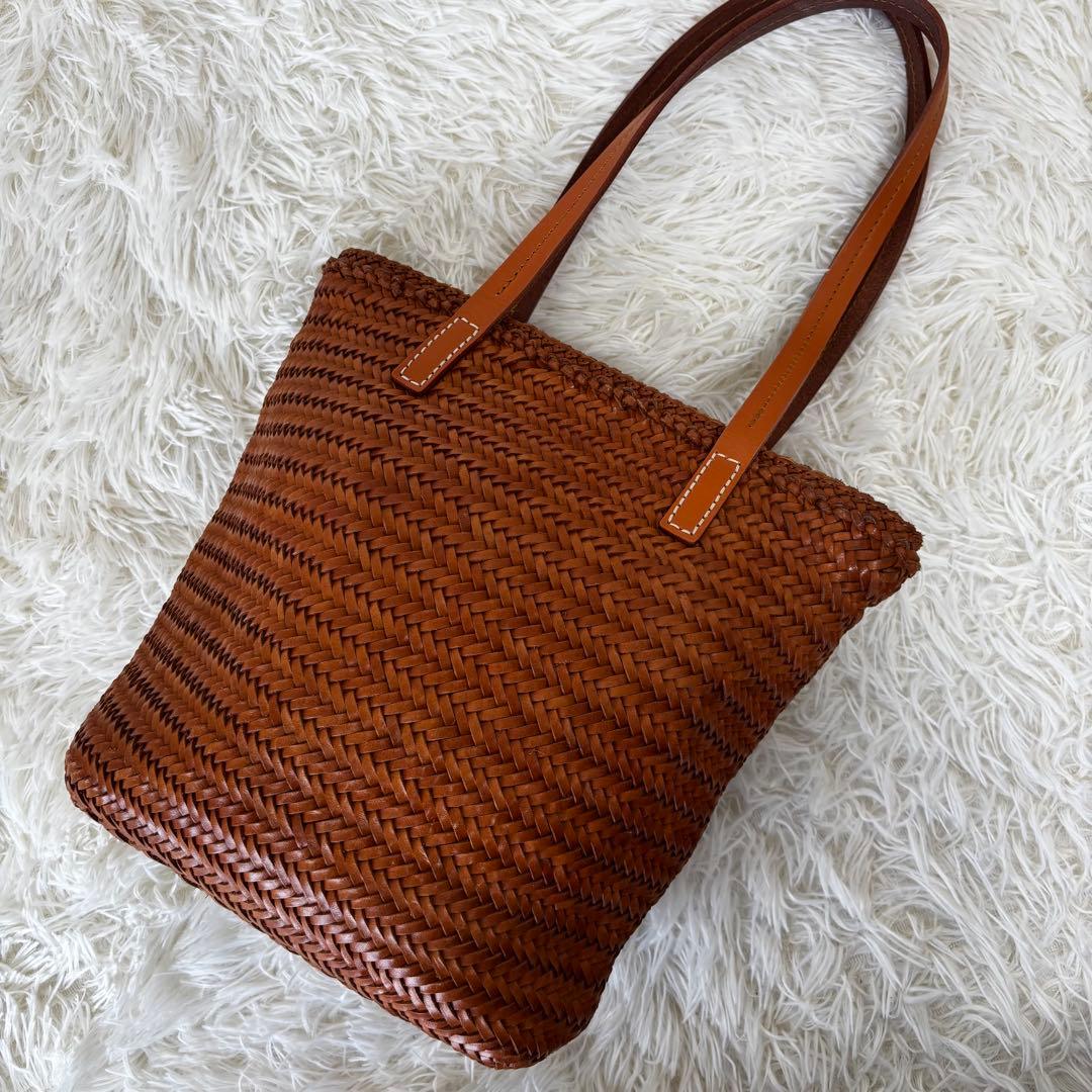 Dakota✨ バッグブライド カジュアルトート　編み込み　カゴバッグ　キャメル