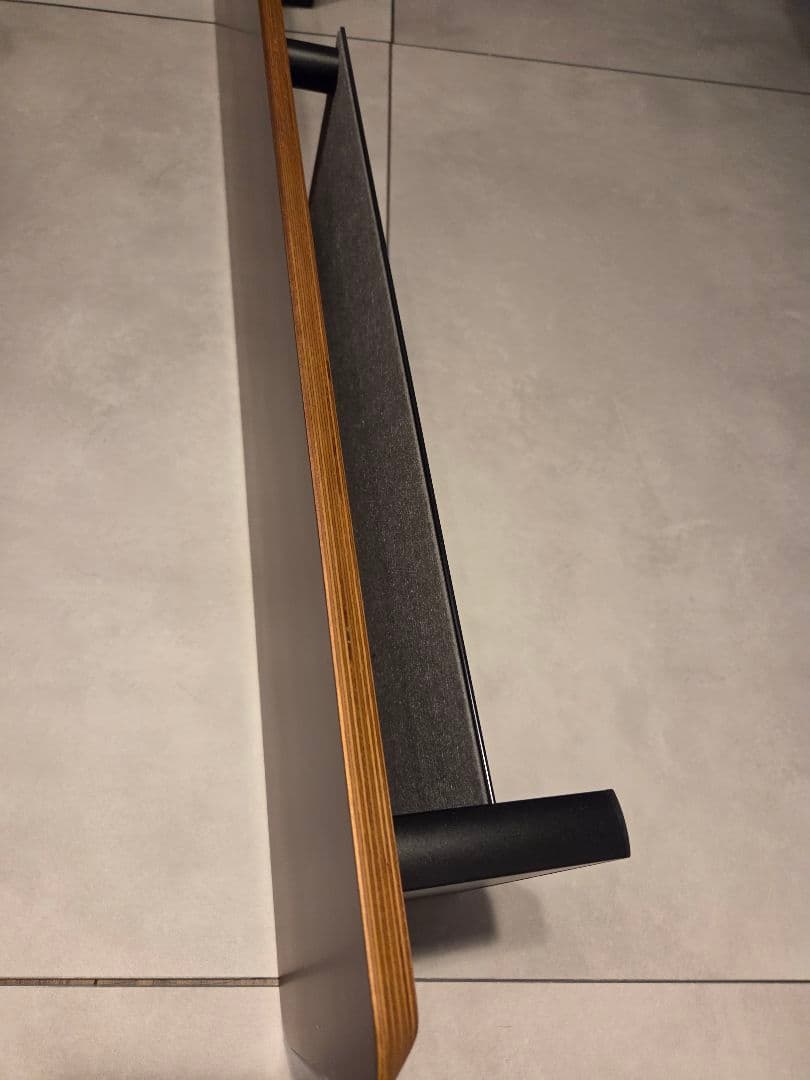 amesoba 木製 デスクシェルフ ダークブラウン