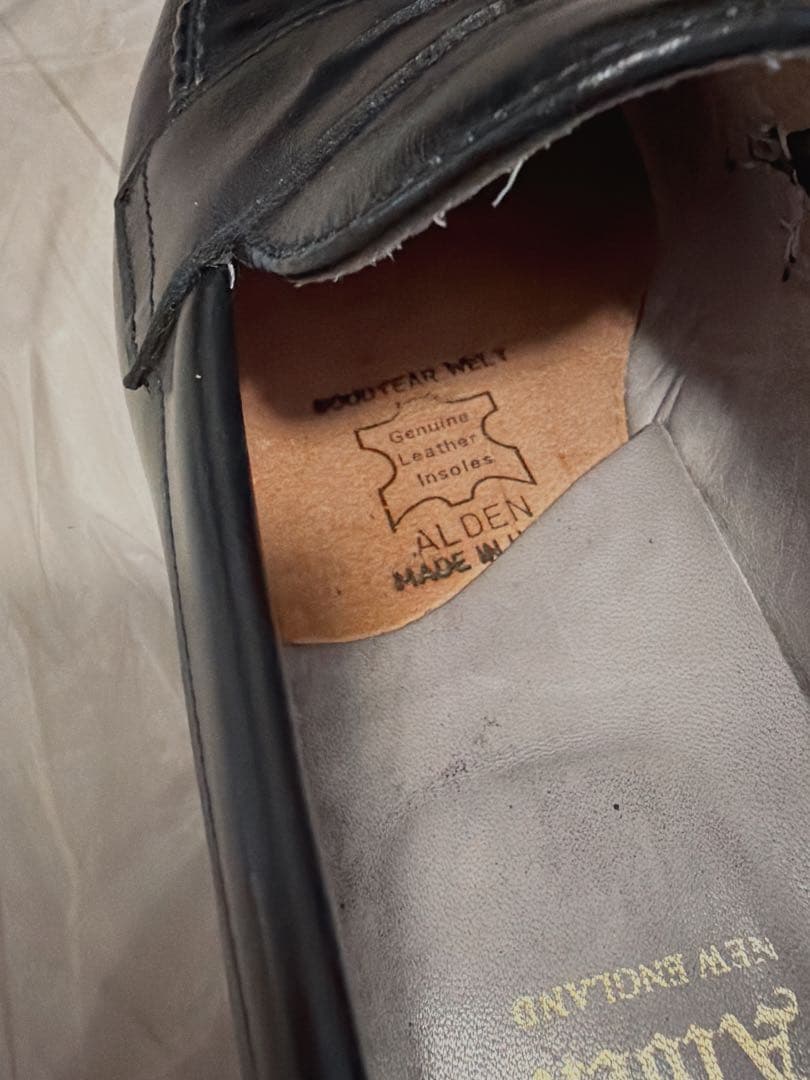 Alden US7D カーフローファー　ブラック　箱無し
