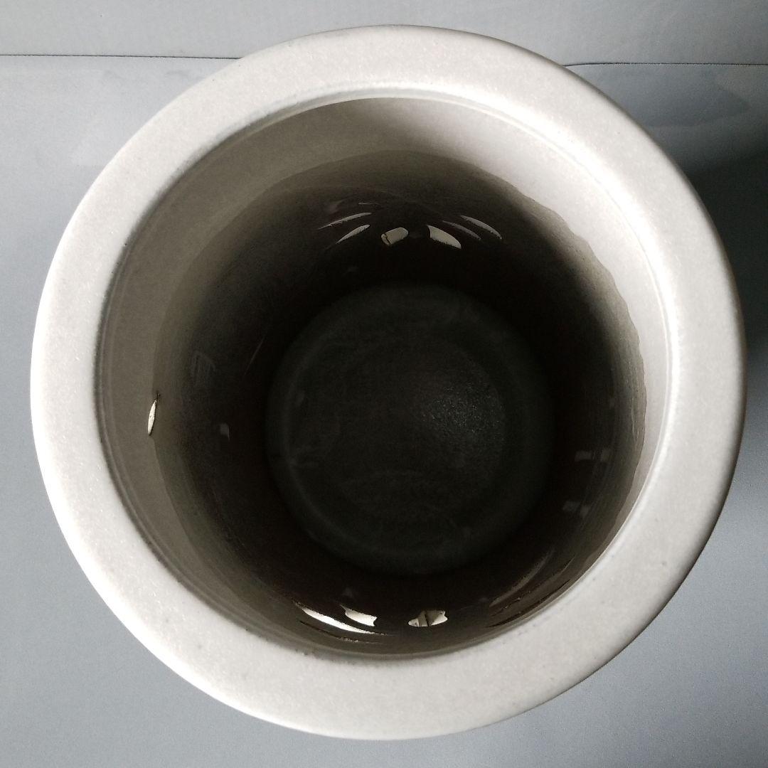 信楽焼傘立て  花彫 高さ４８cm