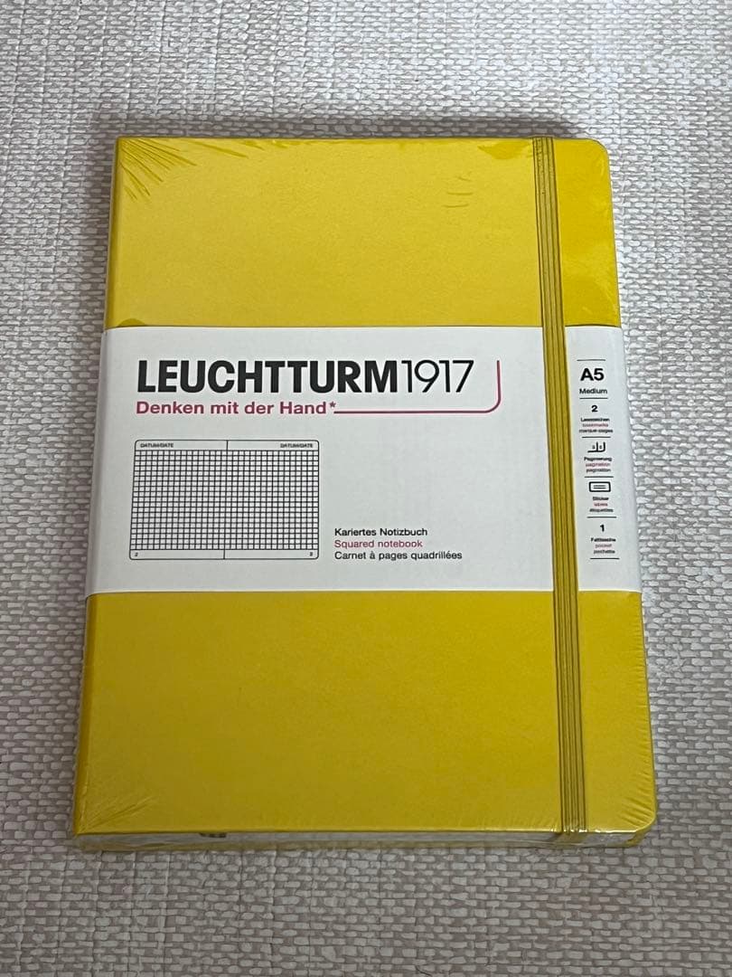 ロイヒトトゥルム1917 ノート メモ帳 A5 ハード スクエア 5冊セット
