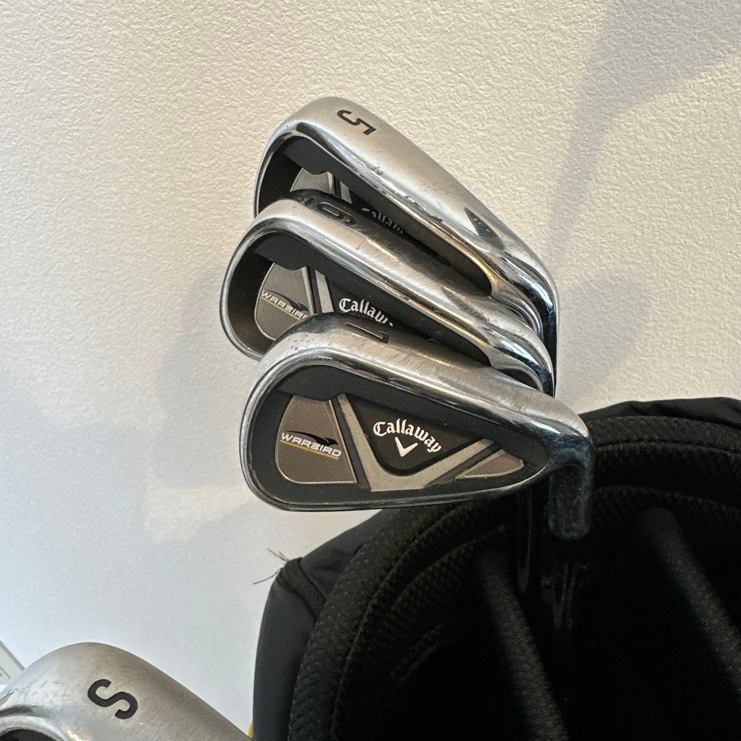 ユウ‼️現行型キャロウェイ メンズ用ゴルフセット✨️初心者S右キャディバッグ付