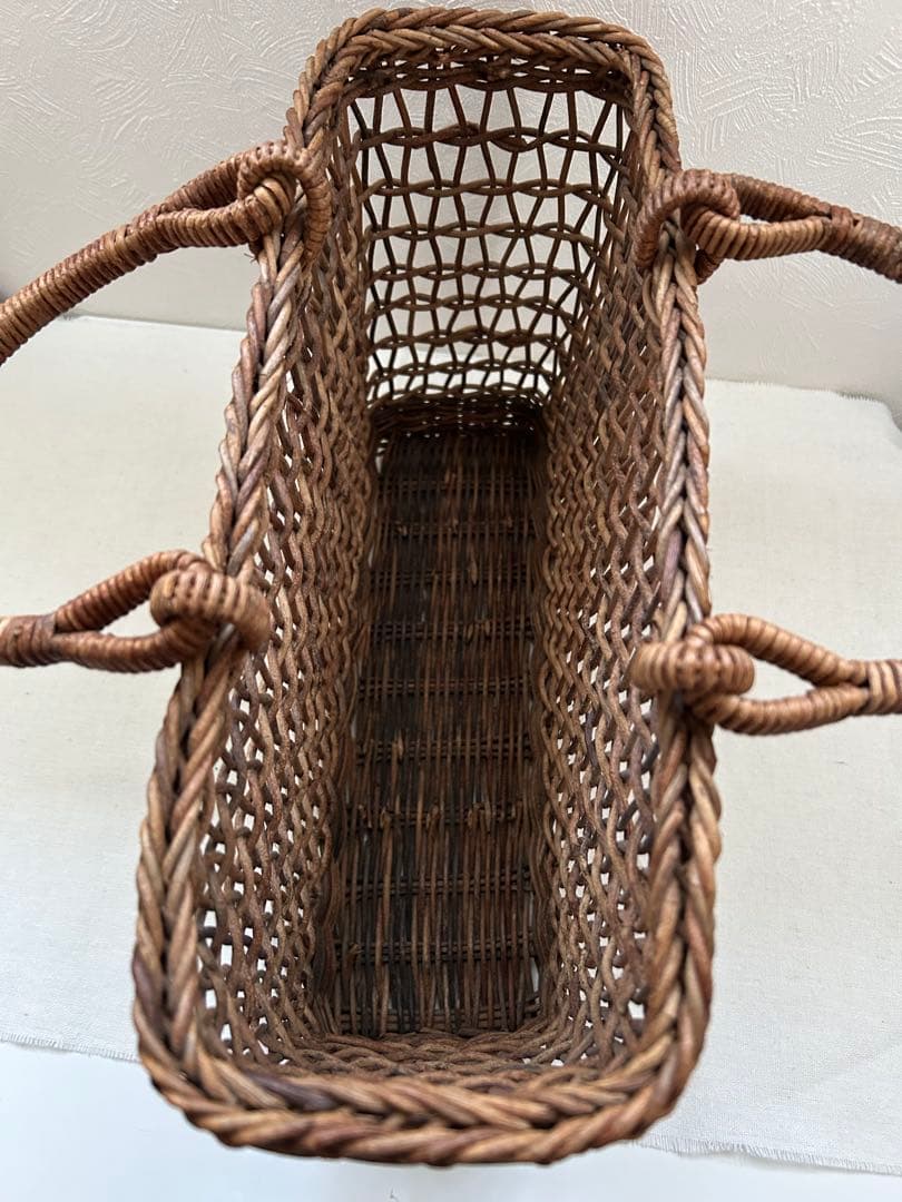 あけび籠　かごバッグ 透かし編み あけび蔓