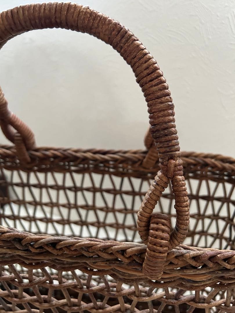 あけび籠　かごバッグ 透かし編み あけび蔓