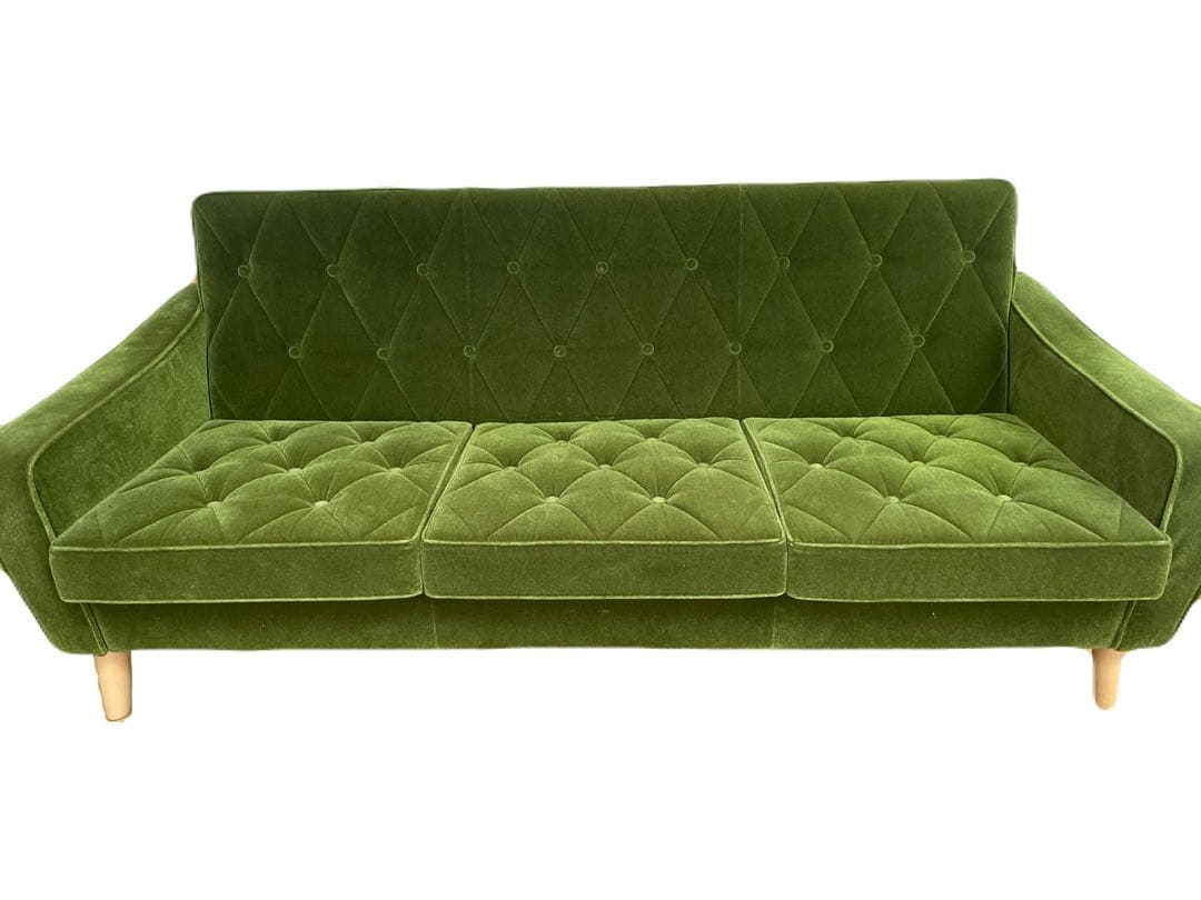 2021年購入　カリモク60 ロビーチェア3シーター　オーダー　モケットグリーン