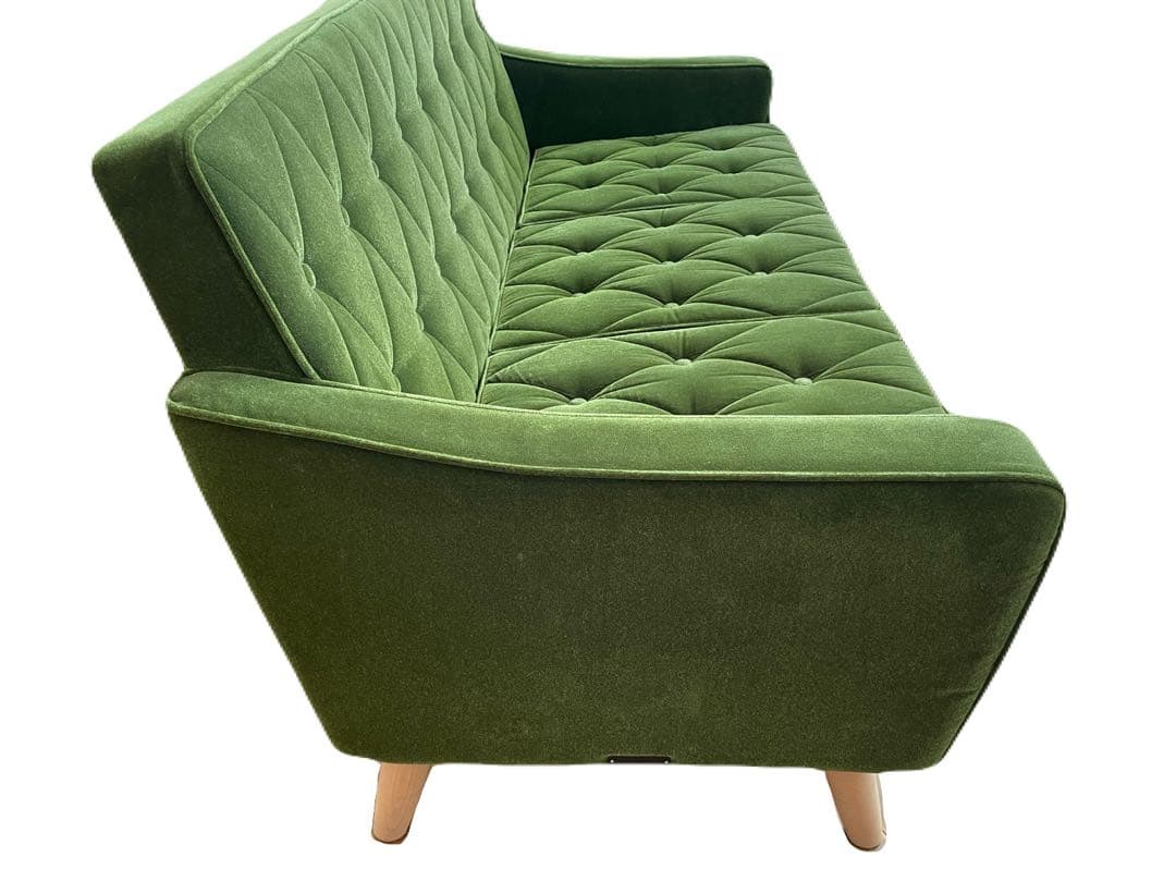 2021年購入　カリモク60 ロビーチェア3シーター　オーダー　モケットグリーン