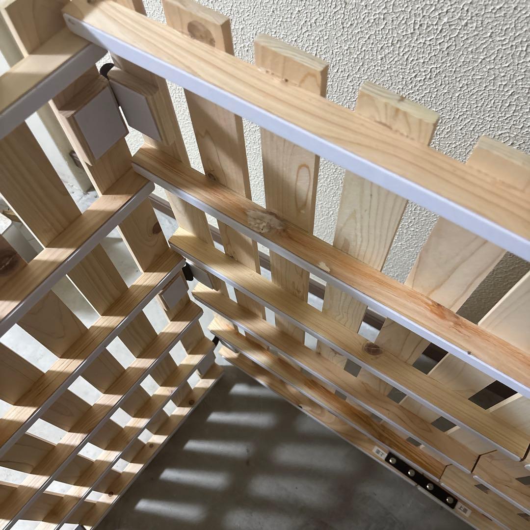 ひのきすのこベッド（二つ折り式）