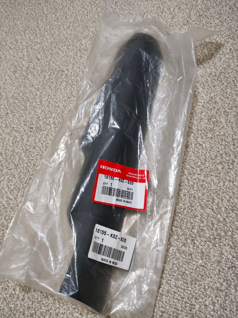 ホンダ GB350S 純正ヒートガード艶消し黒 サーモ バンテージ黒セット 新品