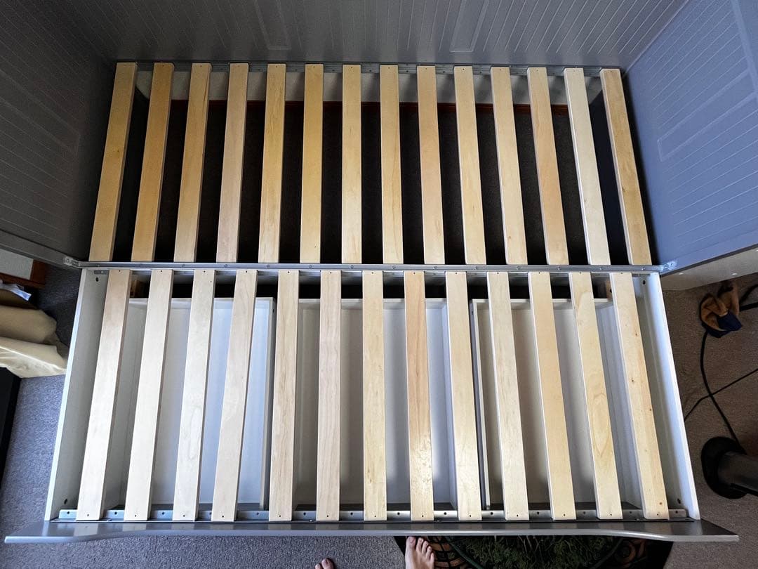 【美品】IKEA HEMNES ベッドフレーム+マットレス※引取は東大阪市