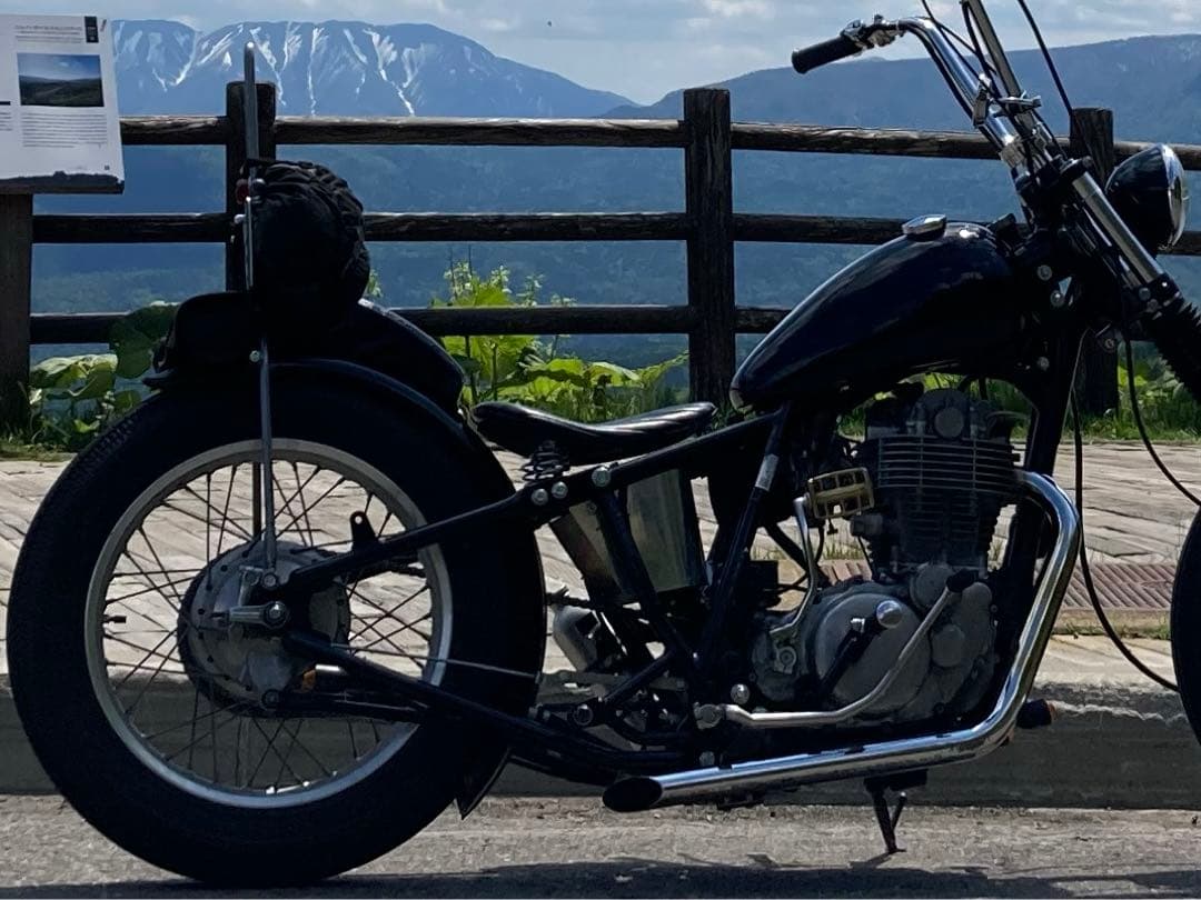 SR400/500 2%erトルクコーンドラッグパイプマフラー