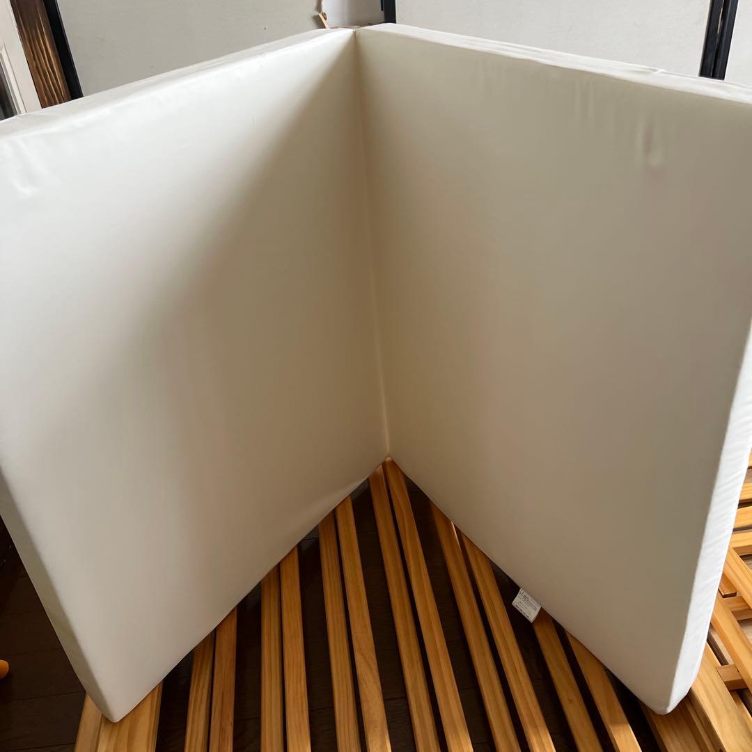 KATOJI 木製ベビーベッド 70cm x 120cm マットレス付き