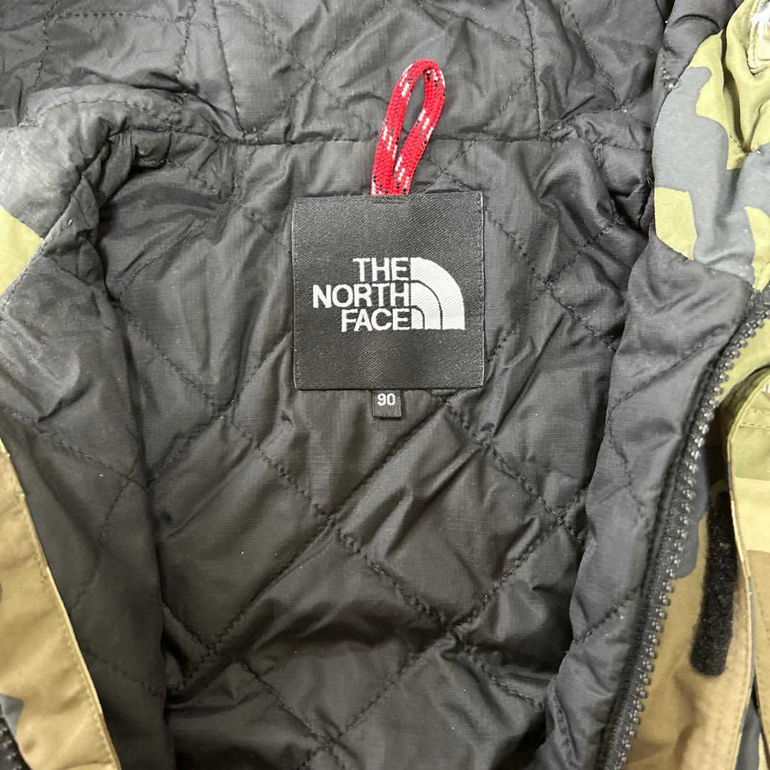 ノースフェイス 90 ジャンプスーツ スノーウエア ツナギ キルティング 迷彩