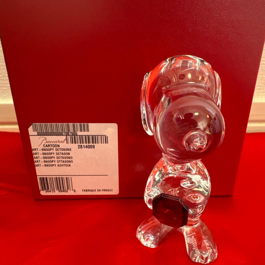 【美品】★Baccarat バカラ × SNOOPY クリスタルフィギュア★