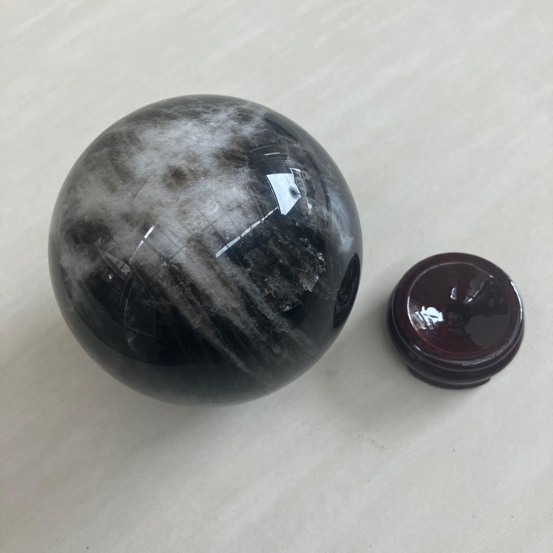モリオン丸玉　パワーストーン　丸玉　鑑賞石　自然石　天然石　原石