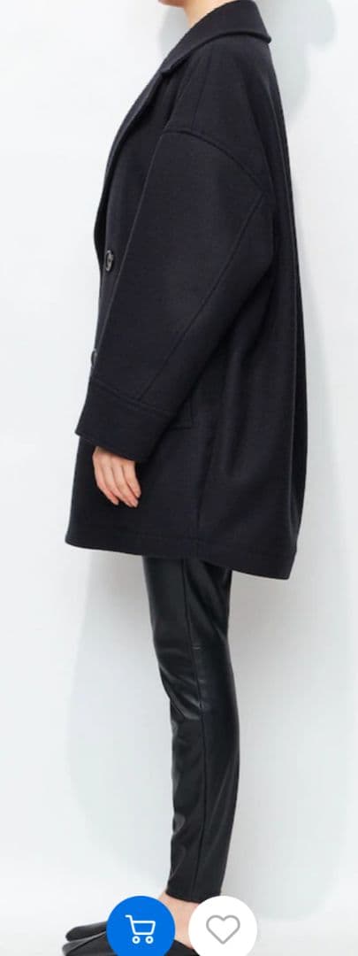 uncrave プルーフメルトンPコート ネイビー