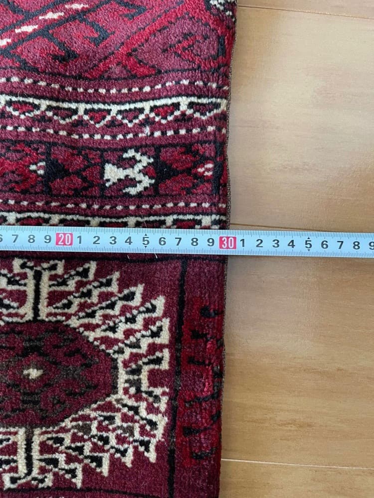 クッションカバー 　トルクメン絨毯　 57x30cm