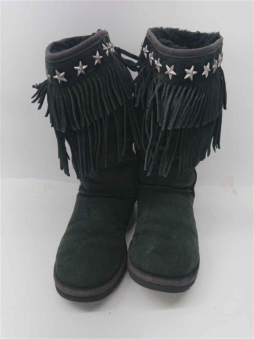 ★アグ UGG × ジミーチュウ フリンジ スタースタッズ ムートンブーツ