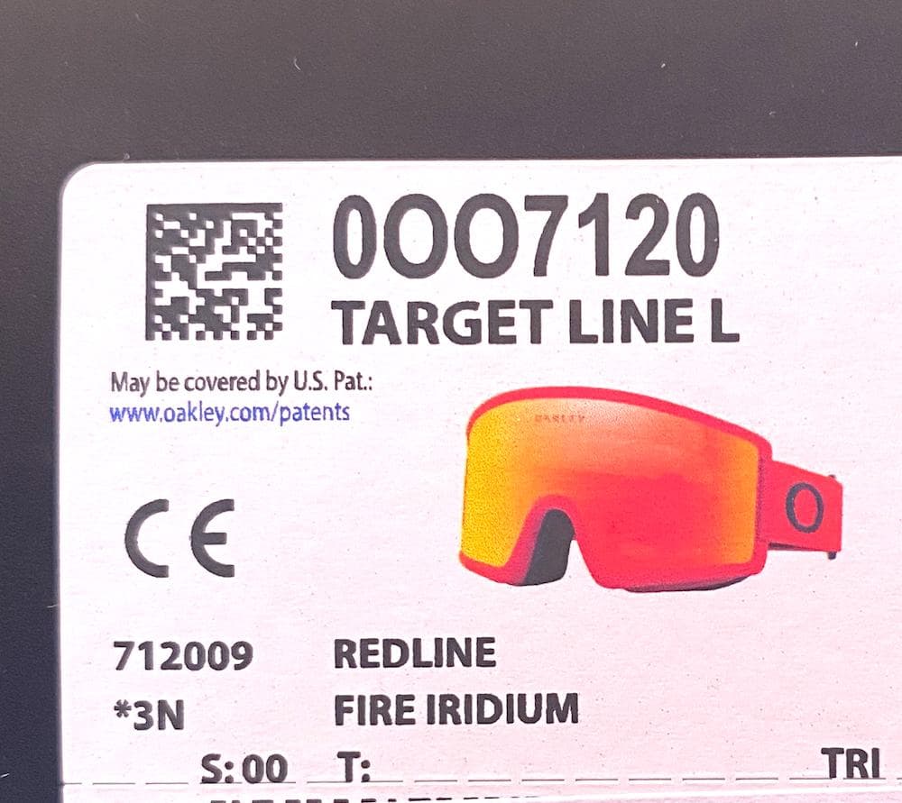 OAKLEY レッドミラーゴーグル 元箱付き