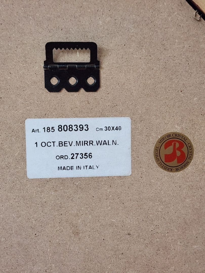 壁掛け ミラー 鏡 イタリア製 八角鏡 ヴィンテージ 蚤の市