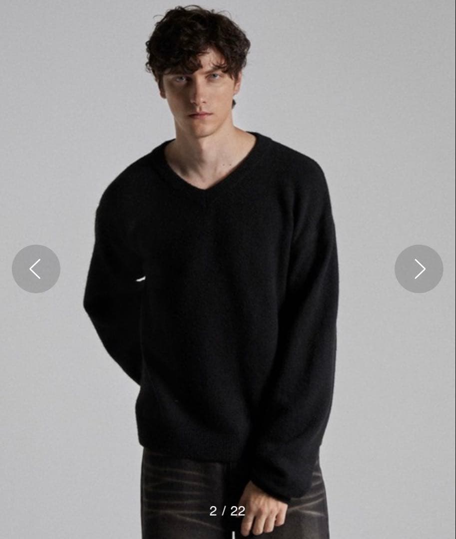 【完売品】【片方新品】Parts Lab. ニットS オフホワイト&ブラック