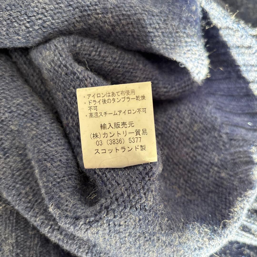 Peter Blance ウールセーター サイズ42 ダークブルー