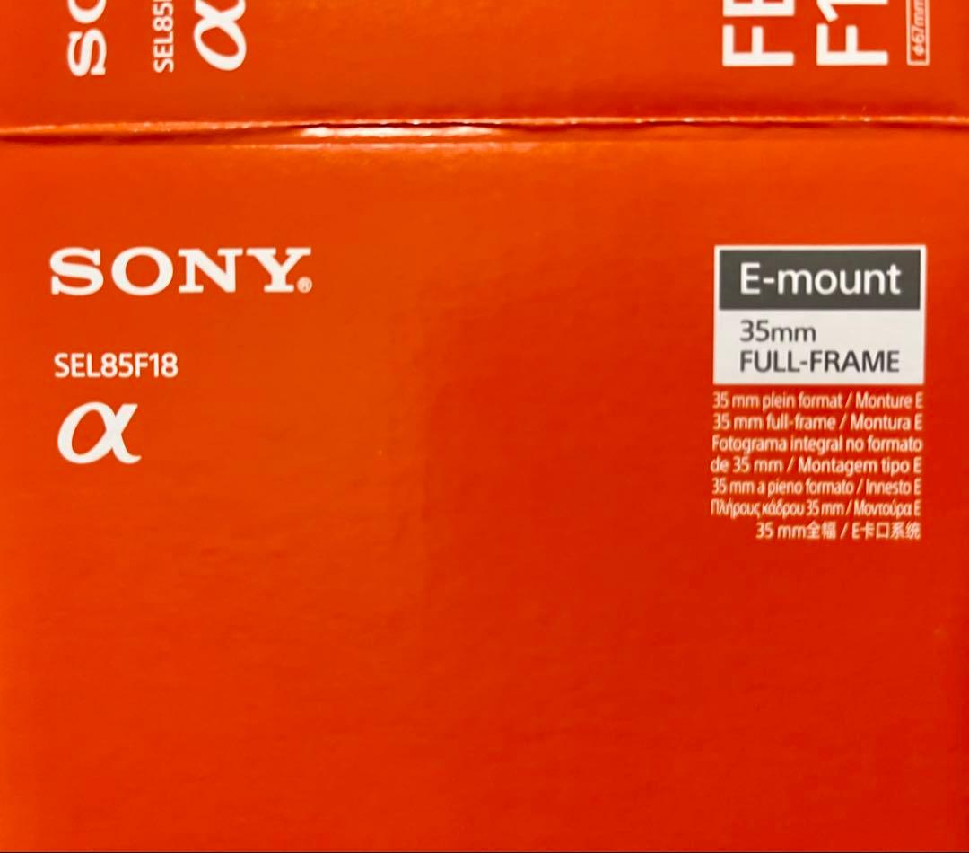 SONY SEL85F18 Eマウントレンズ