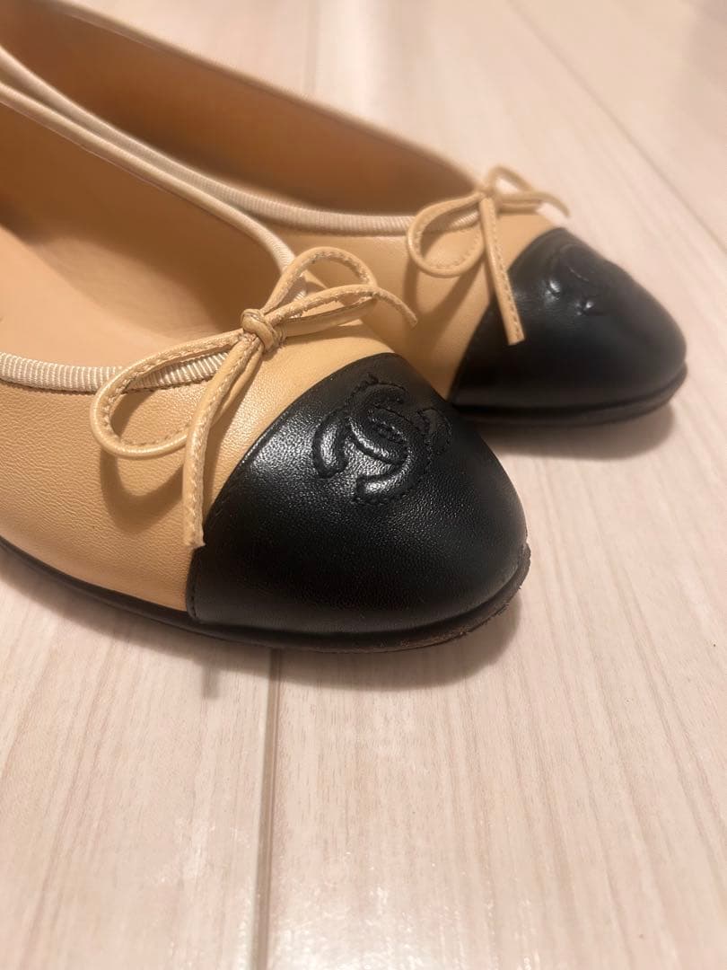 シャネル　バレリーナ　フラットシューズ　36.5 裏張り済み