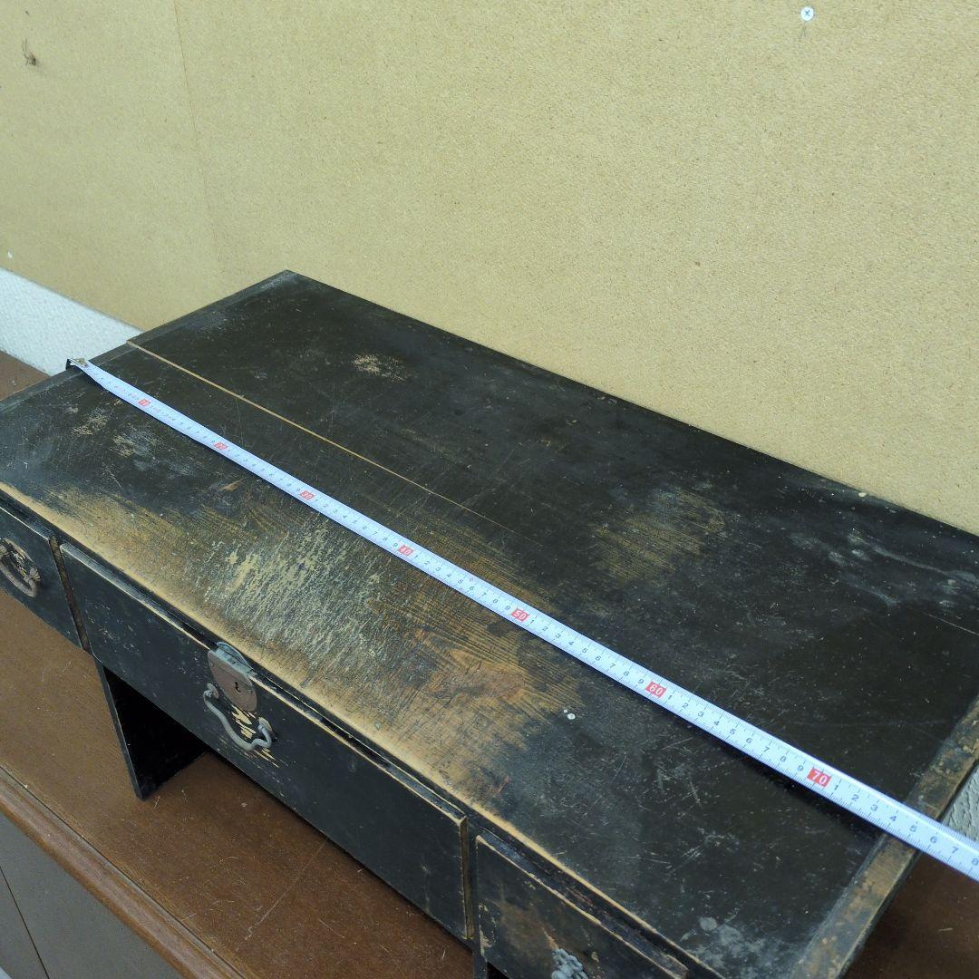 古い時代の文机 隠し箱付き