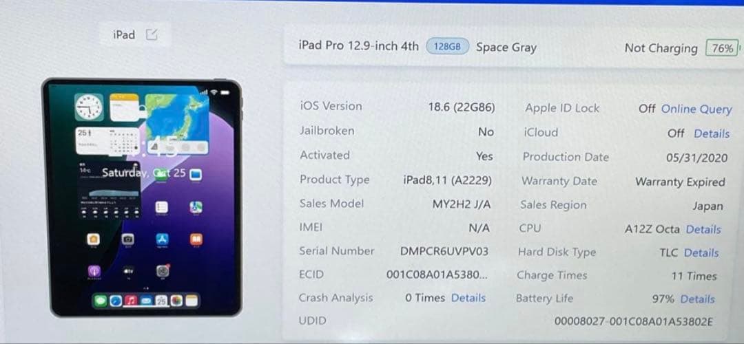iPad Pro12.9インチ 第4世代 Apple Pencil付き