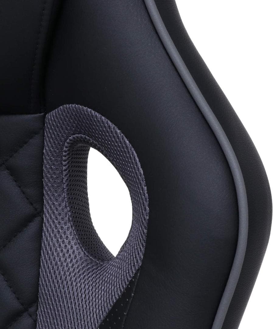 FJ DC GM　デスクチェア　ブラック＊グレー　ワーキングチェア