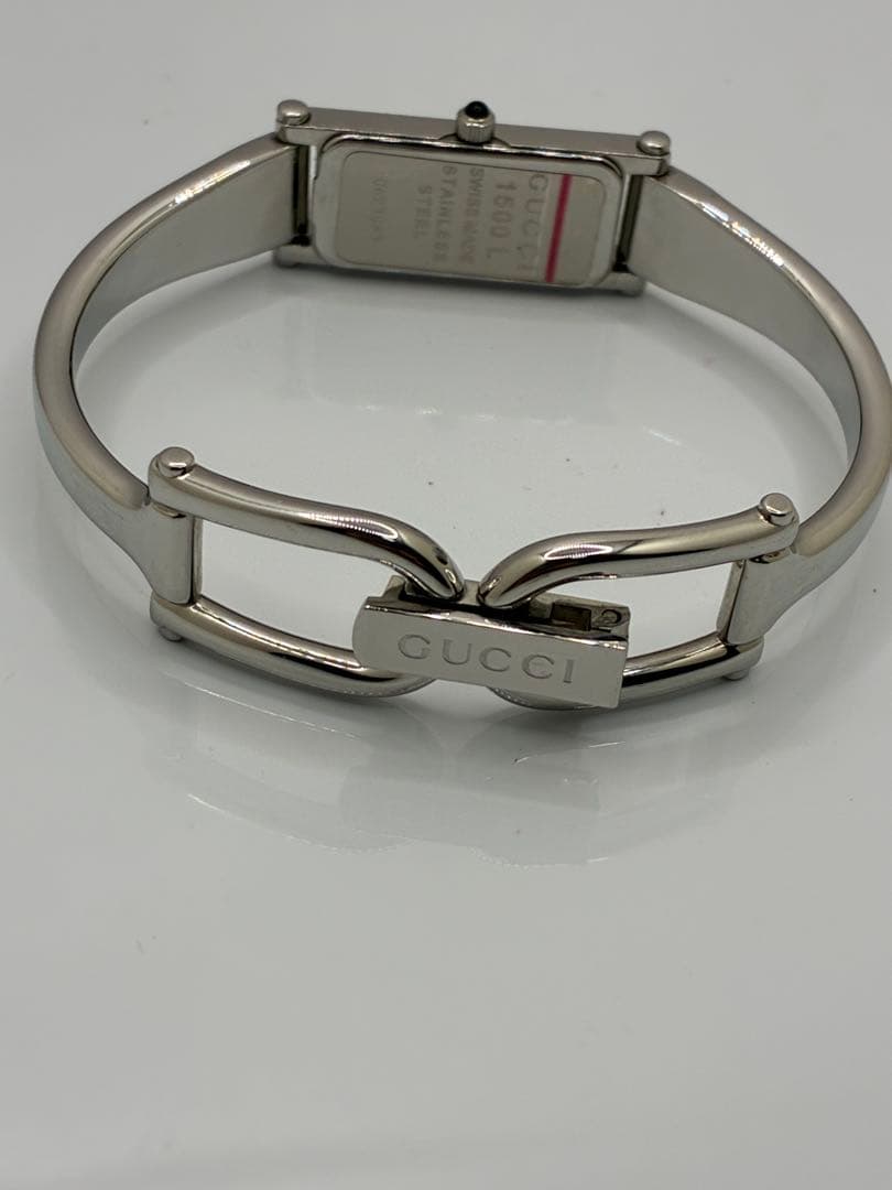 GUCCI グッチ 1500L 美品 レディース 時計 シルバー 稼働