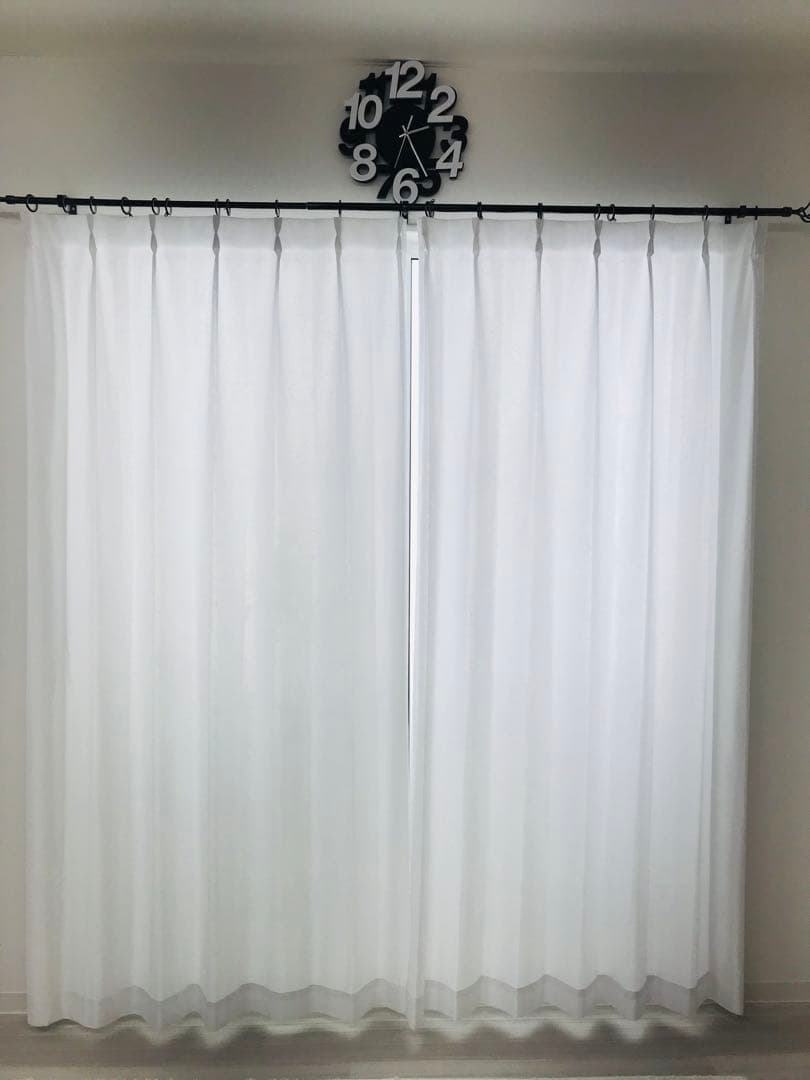 ぴょんこ　レースカーテン　エダ　4セット