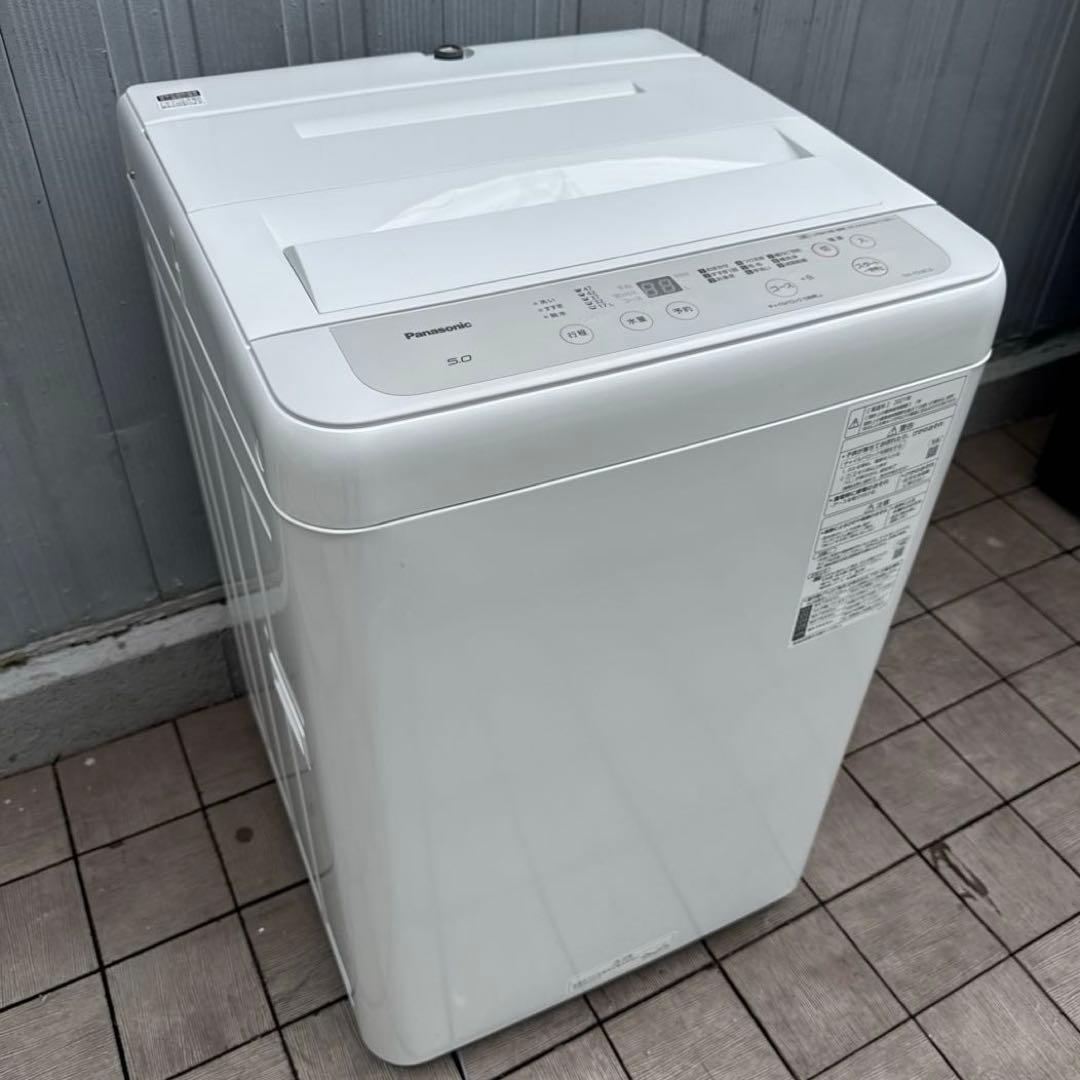 美品 Panasonic 2021年 最新現行モデル 洗濯機5kg 風乾燥搭載