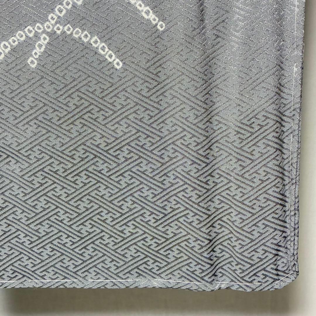 D182 訪問着　絞り　桜刺繍　流水　正絹　着物　袷　しつけ糸付き未使用極美品