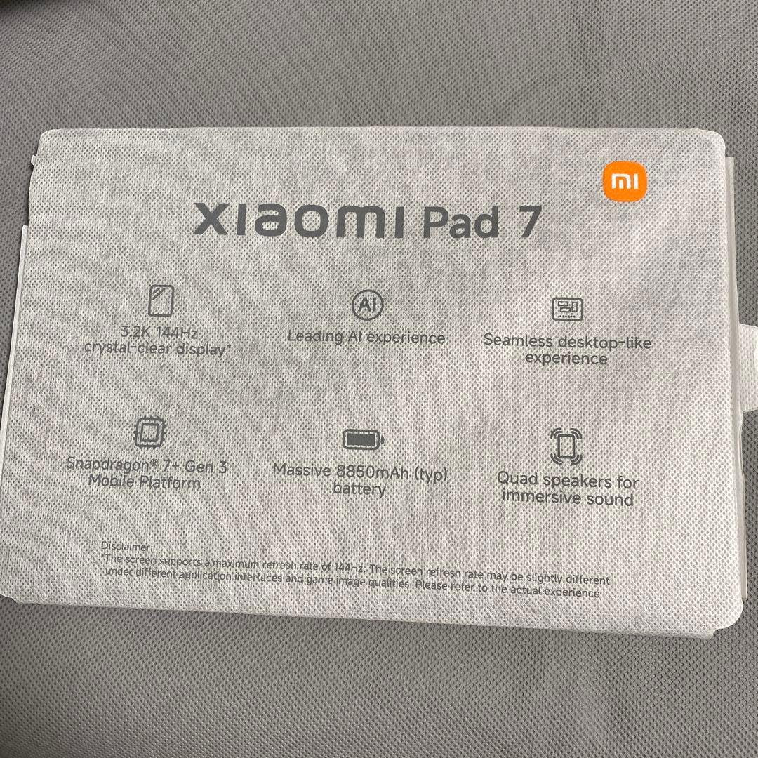 Androidタブレット本体 XiaoMi Pad 7 8G+128G